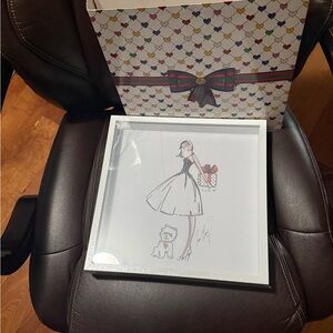 NEW Brighton: Chic Fashion Illustration in White Frame